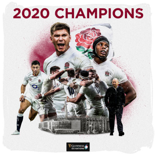 England Rugby Six Nations Champions 2020